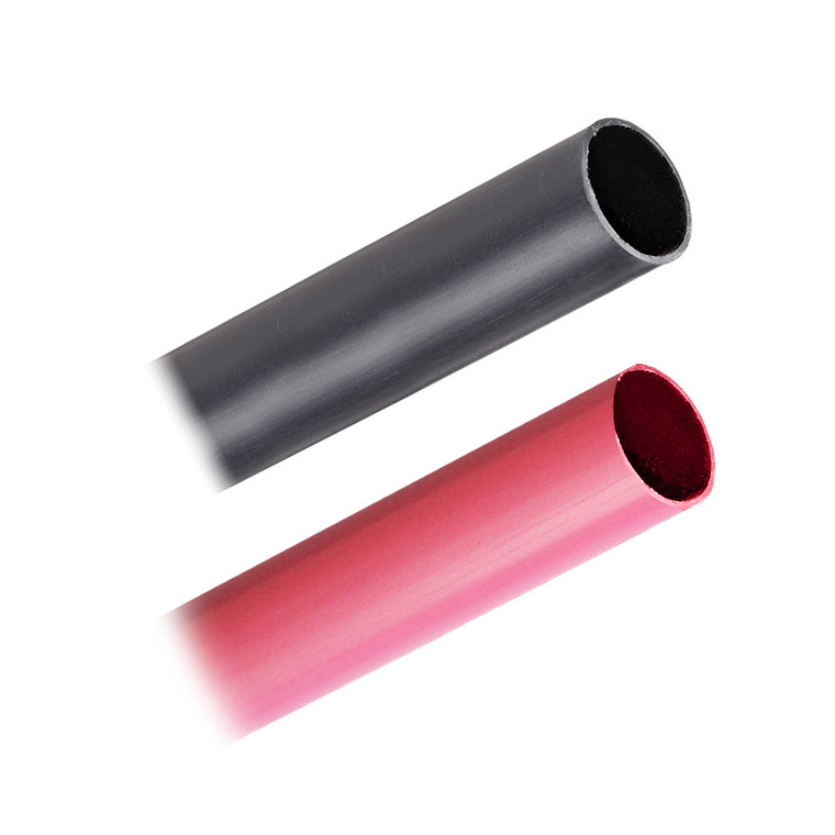 Pacer Battery Cable Heavy Wall Heat Shrink Tubing - 3/4" x 3" - Black/Red (2-Pieces Combo Pack) - BHW3/4-3BKRD, made by Pacer Group - BHW3/4-3BKRD