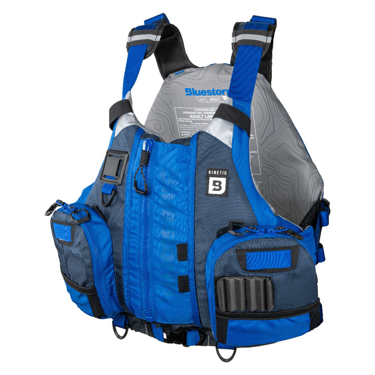 Bluestorm Kinetic Kayak Fishing Vest - Deep Blue - 2XL/3XL - BS-409-BLU-XXL, made by Bluestorm - BS-409-BLU-XXL