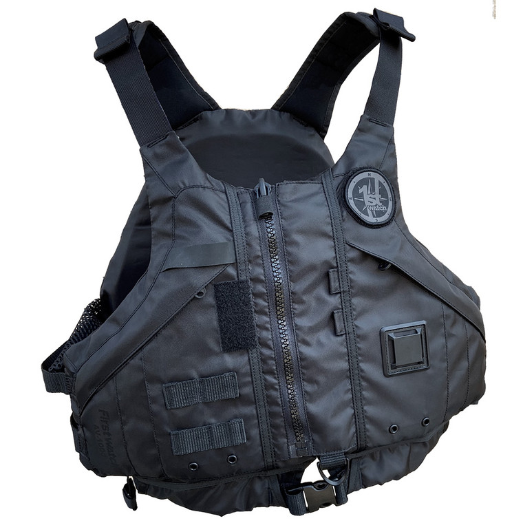 First Watch AV-1000 Kayak Style Duty PFD - Black - M/L - AV-1000-BK-M/L, made by First Watch - AV-1000-BK-M/L