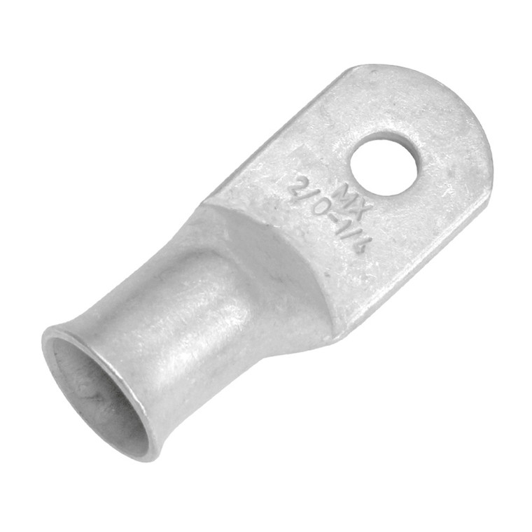 Pacer Tinned Lug 2/0 AWG - 1/4" Stud Size - 10 Pack - TAE2/0-14R-10, made by Pacer Group - TAE2/0-14R-10
