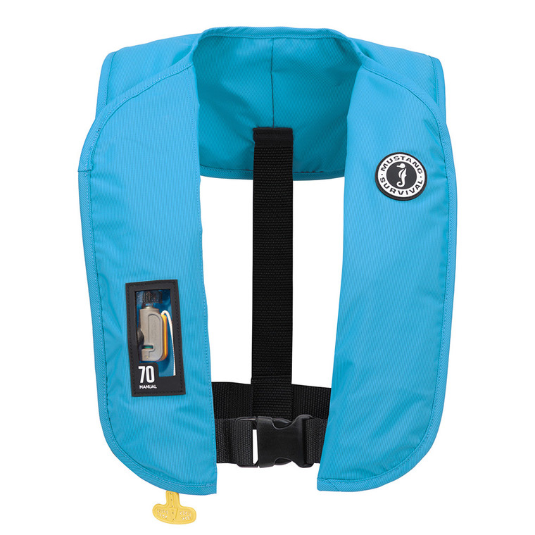 Mustang MIT 70 Manual Inflatable PFD - Azure (Blue) - MD4041-268-0-202, made by Mustang Survival - MD4041-268-0-202