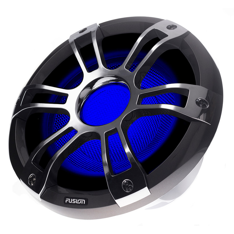 FUSION SG-SL101SPC 10" 450W Sports Chrome Marine Subwoofer w/LEDs - 010-01428-23, made by Fusion - 010-01428-23 FUSION SG-SL101SPC 10" 450W Sports Chrome Marine Subwoofer w/LEDs - 010-01428-23, made by Fusion - 010-01428-23