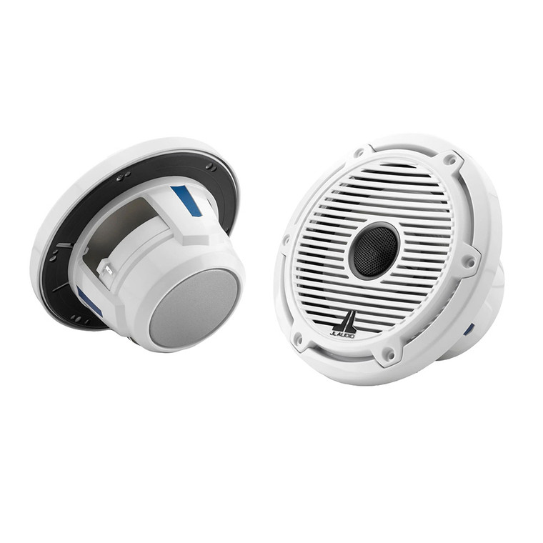 JL Audio M6 Series 6.5" Marine Coaxial Speakers w/Gloss White Classic Grille & Black Tweeter Mesh - M6-650X-C-GwGw - 010-03089-00, made by JL Audio - 010-03089-00 JL Audio M6 Series 6.5" Marine Coaxial Speakers w/Gloss White Classic Grille & Black Tweeter Mesh - M6-650X-C-GwGw - 010-03089-00, made by JL Audio - 010-03089-00