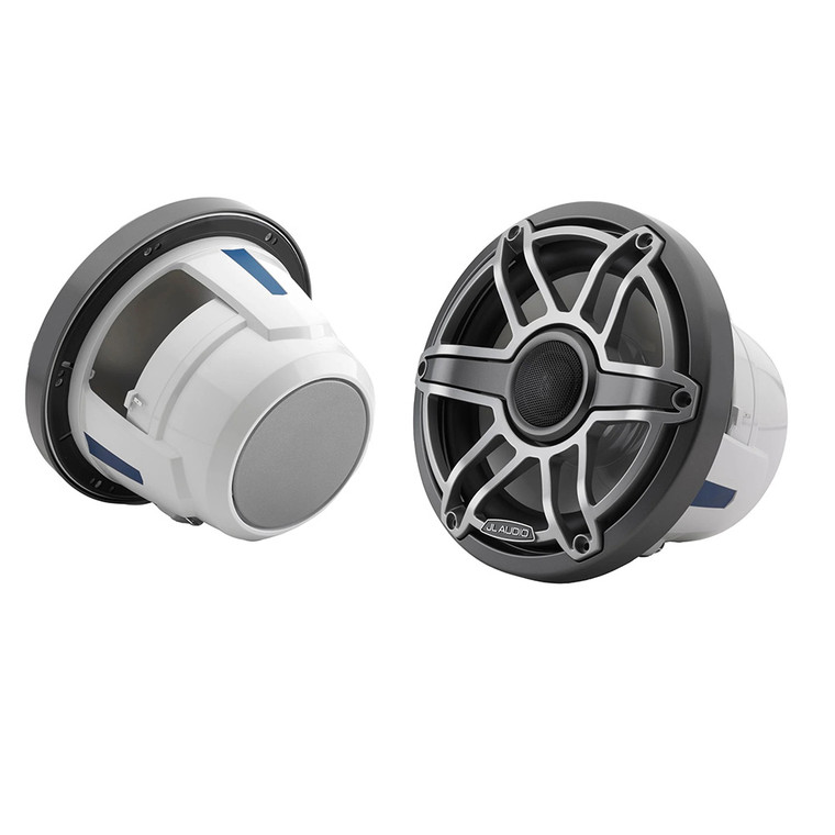 JL Audio M6 Series 8.8" Marine Coaxial Speakers w/Titanium Sport Grille - M6-880X-S-GmTi - 010-03079-00, made by JL Audio - 010-03079-00 JL Audio M6 Series 8.8" Marine Coaxial Speakers w/Titanium Sport Grille - M6-880X-S-GmTi - 010-03079-00, made by JL Audio - 010-03079-00