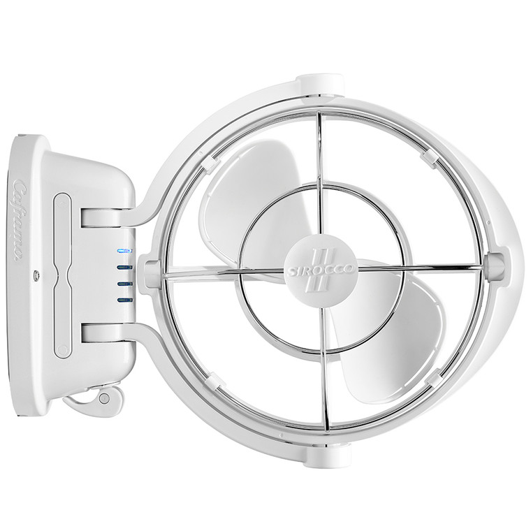 SEEKR by Caframo Sirocco II 3-Speed 7" Gimbal Fan - White - 12-24V - 7010CAWBX, made by SEEKR by Caframo - 7010CAWBX