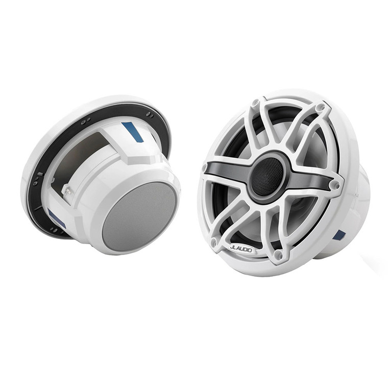 JL Audio M6 Series 7.7" Marine Coaxial Speakers w/Gloss White Sport Grille - M6-770X-S-GwGw - 010-03073-00, made by JL Audio - 010-03073-00 JL Audio M6 Series 7.7" Marine Coaxial Speakers w/Gloss White Sport Grille - M6-770X-S-GwGw - 010-03073-00, made by JL Audio - 010-03073-00