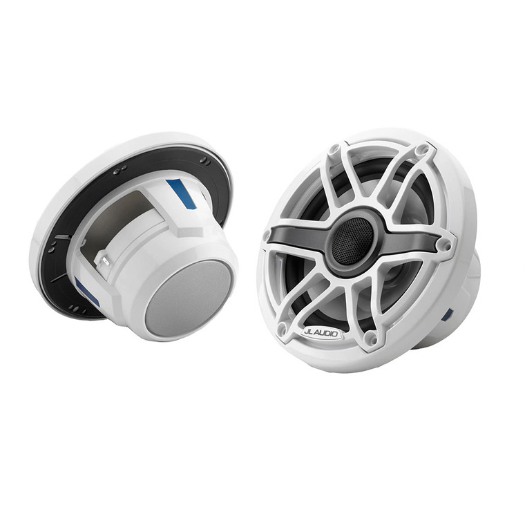 JL Audio M6 Series 6.5" Marine Coaxial Speakers w/Gloss White Sport Grille - M6-650X-S-GwGw - 010-03090-00, made by JL Audio - 010-03090-00 JL Audio M6 Series 6.5" Marine Coaxial Speakers w/Gloss White Sport Grille - M6-650X-S-GwGw - 010-03090-00, made by JL Audio - 010-03090-00