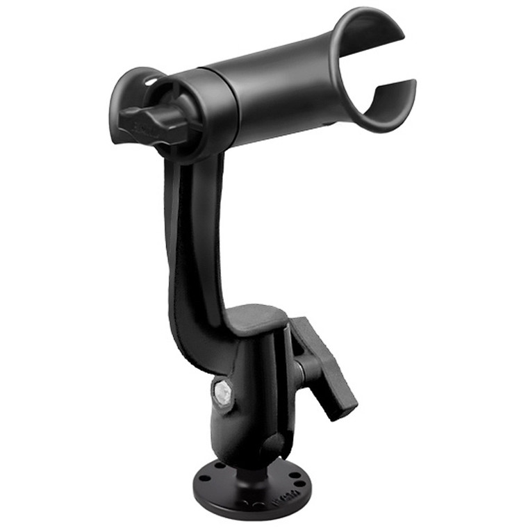 RAM Mount Ram Tube Jr. Rod Holder w/ RAM-ROD Revolution Ratchet/Socket System - RAP-390-RBU, made by RAM Mounting Systems - RAP-390-RBU