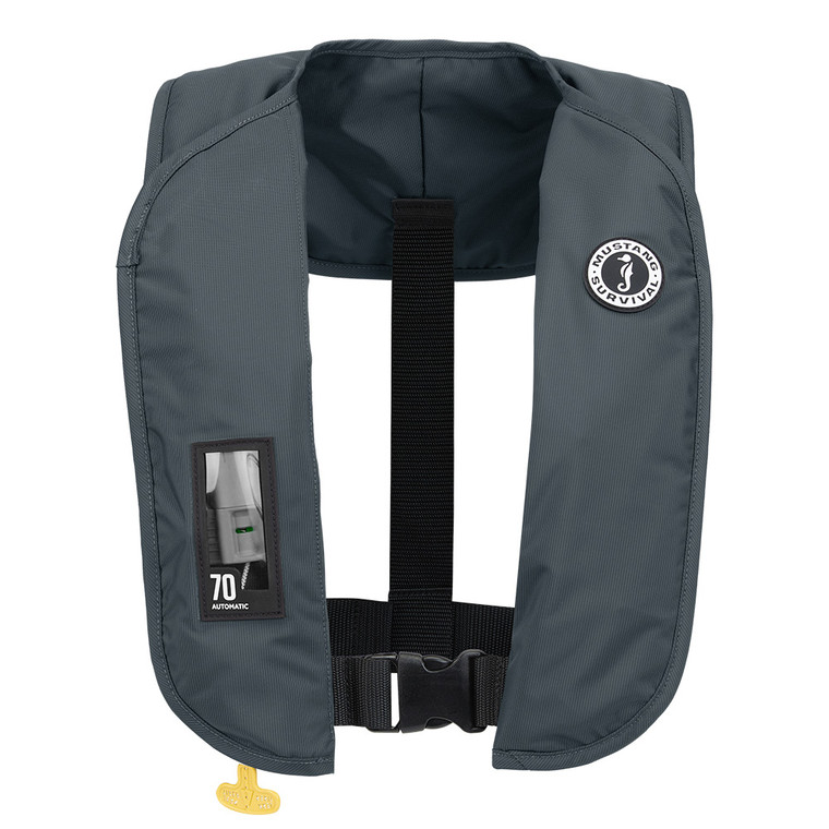 Mustang MIT 70 Automatic Inflatable PFD - Admiral Gray - MD4042-191-0-202, made by Mustang Survival - MD4042-191-0-202
