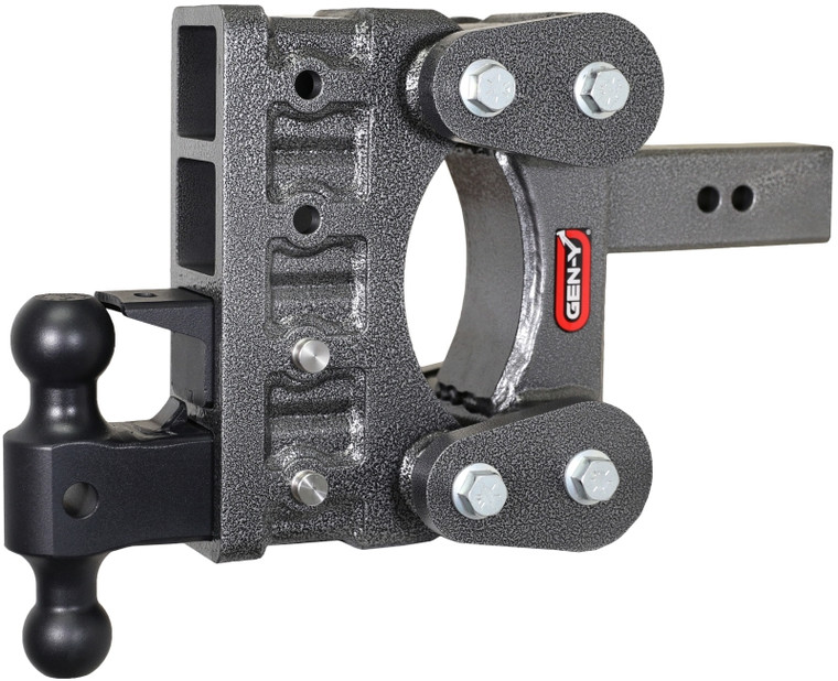 Gen-Y The Boss Torsion-Flex 2.5in Shank 6in Drop 21K Hitch w/GH-061 Dual-Ball/GH-062 Pintle Lock - GH-1324 GEN-Y Hitch GH-1324