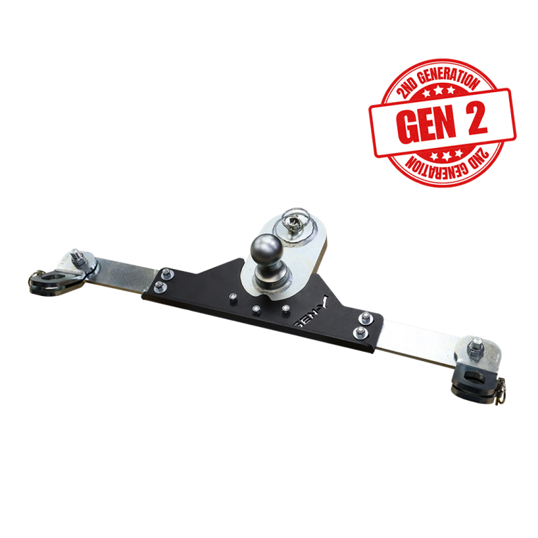 Gen-Y 2017+ Ford GoosePuck II 5in Offset Ball Puck Mount & 25K Towing w/Safety Chain Anchors - GH-21011 GEN-Y Hitch GH-21011