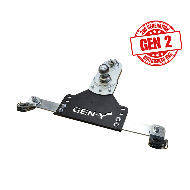 Gen-Y 18-19 GM Short/Long Bed GoosePuck II 5in Offset Ball Puck Mount 25K TW w/Safety Chain Anchors - GH-21015 GEN-Y Hitch GH-21015
