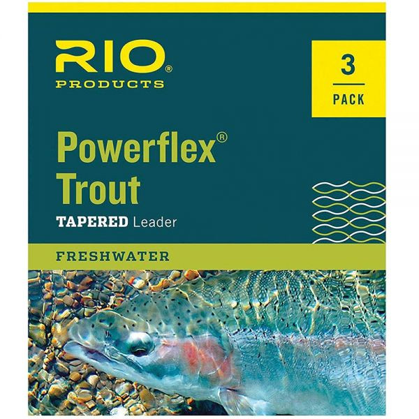 Pwr Flex 9Ft 6X Ldr 3 Pack, made by RIO PRODUCTS -