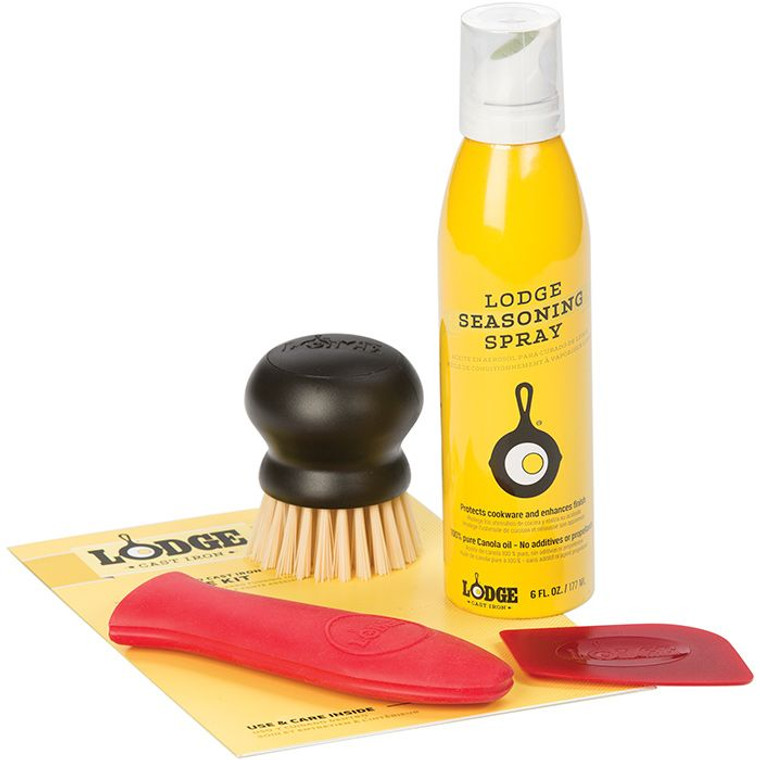 Seasoned Cast Iron Care Kit, made by Lodge -