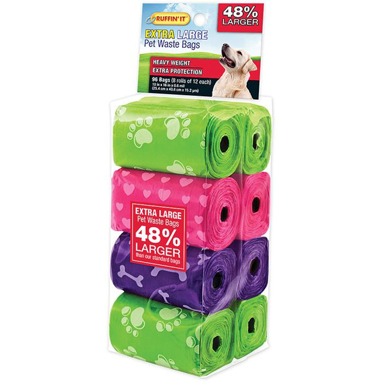 Extra Large Pet Waste Bags, made by Ruffin' It -