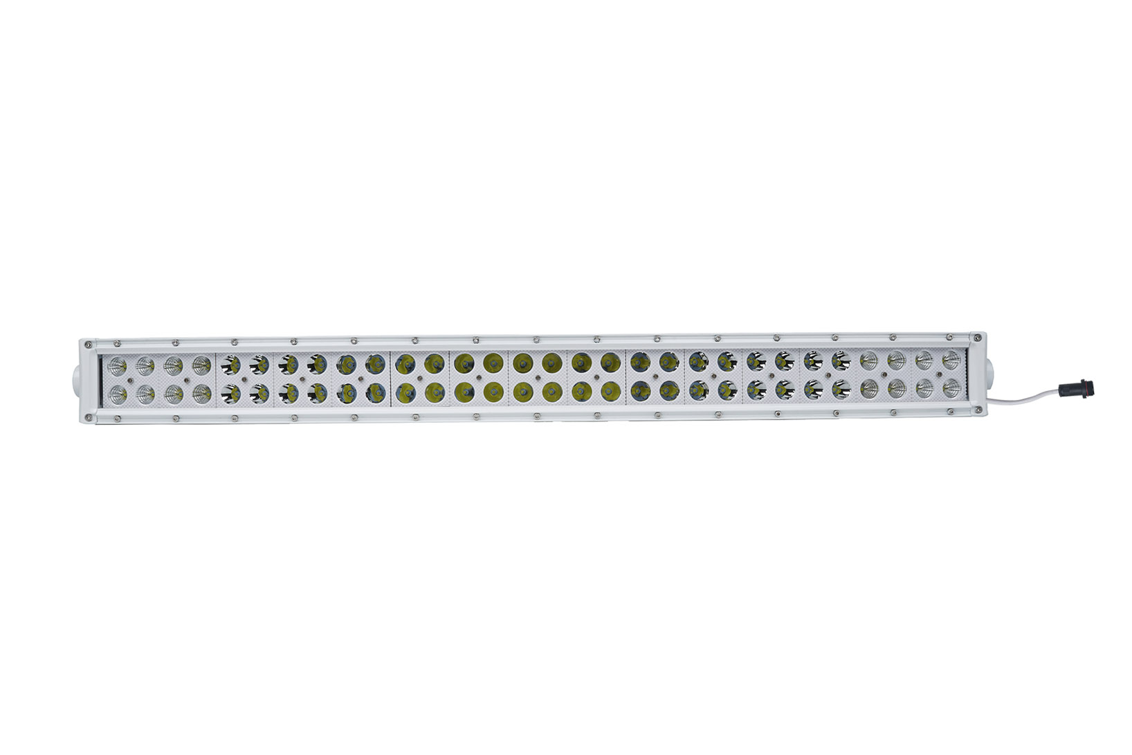 30 Inch LED Light Bar Marine Grade Wrap Around White Shell Dual Row Curved Light Bar with 180-Watt 60 x 3W High Intensity CREE LEDs Marine Sport, made by Marine Sport Lighting - 30 Inch LED Light Bar Marine Grade Wrap Around White Shell Dual Row Curved Light Bar with 180-Watt 60 x 3W High Intensity CREE LEDs Marine Sport, made by Marine Sport Lighting -