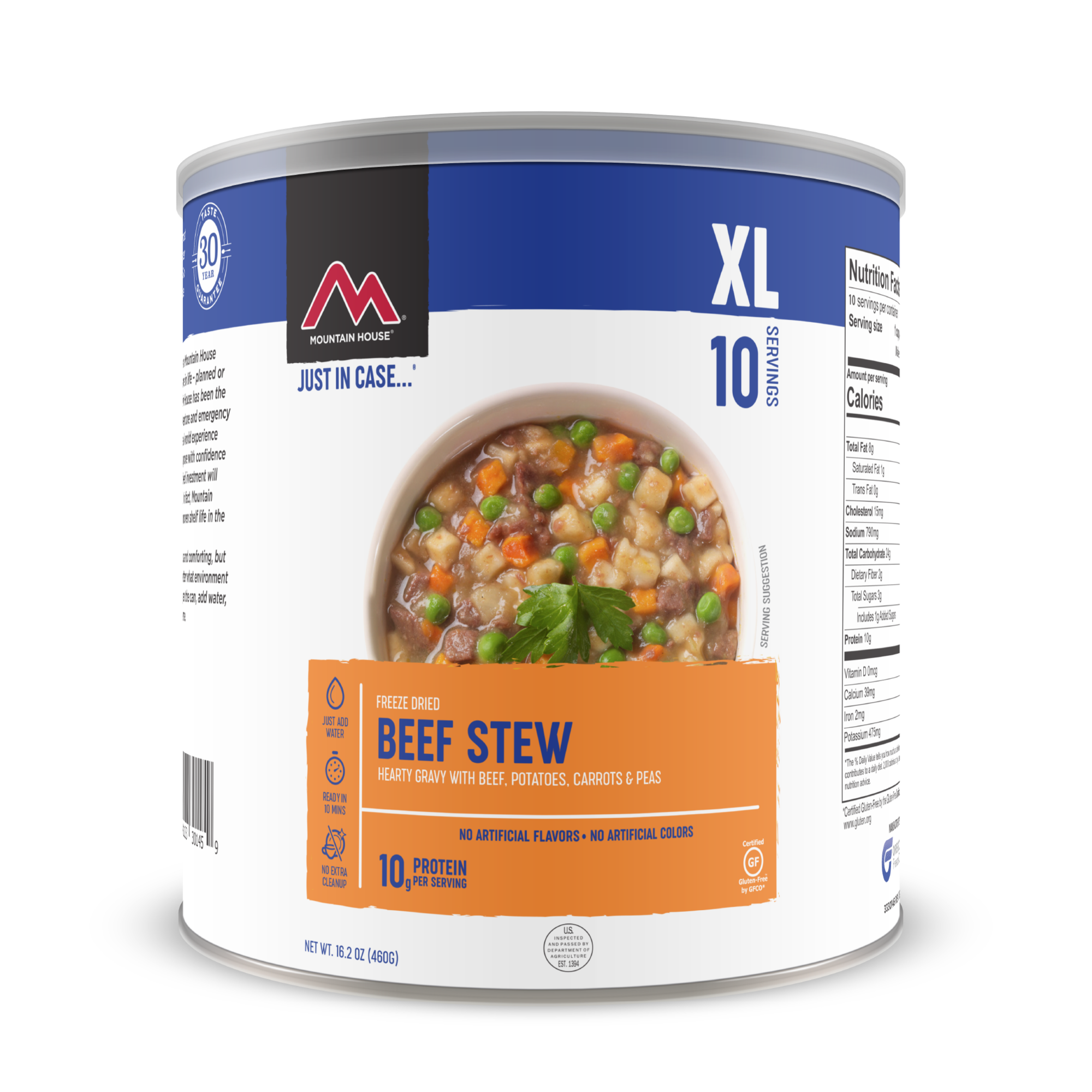 Beef Stew Can Cl, made by Mountain House - Beef Stew Can Cl, made by Mountain House -