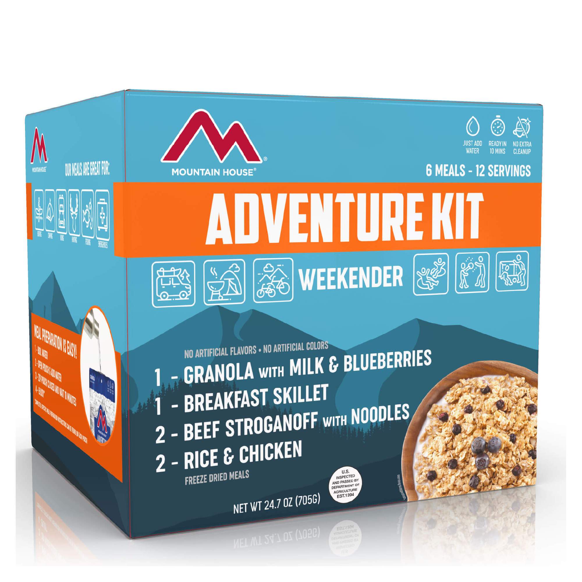 Weekender Adventure Kit, made by Mountain House - Weekender Adventure Kit, made by Mountain House -