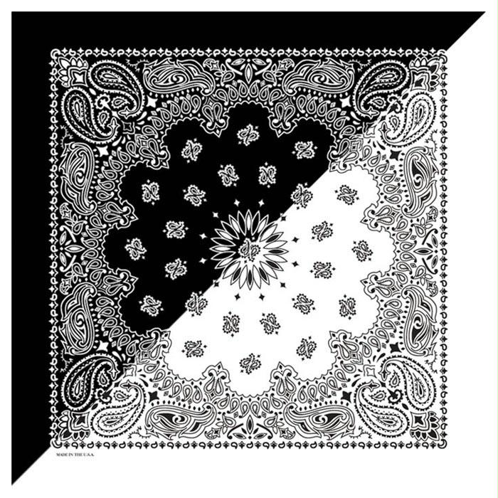 Split Paisley Black/White, made by CAROLINA MANUF -