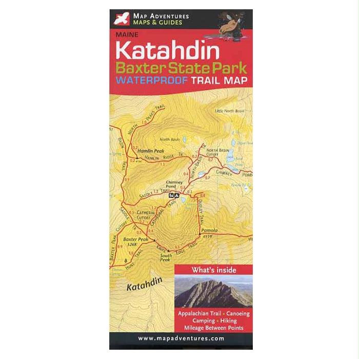 Baxter, Mt Katahdin Wtpf Tr Mp, made by Map Adventures - Baxter, Mt Katahdin Wtpf Tr Mp, made by Map Adventures -