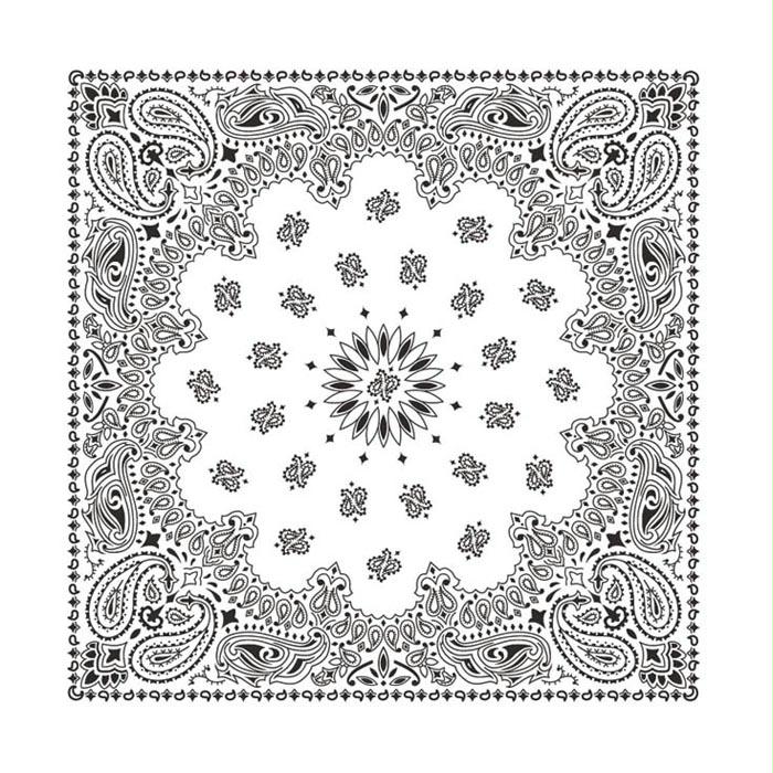 Bandanas White W/Hang Tg & Upc, made by CAROLINA MANUF -