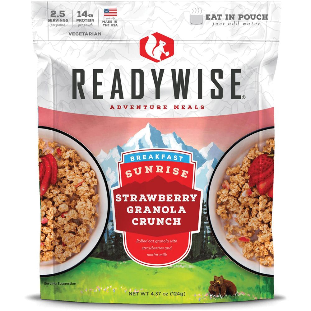 Sunrise Strwbry Granola Crunch, made by Wise Foods -