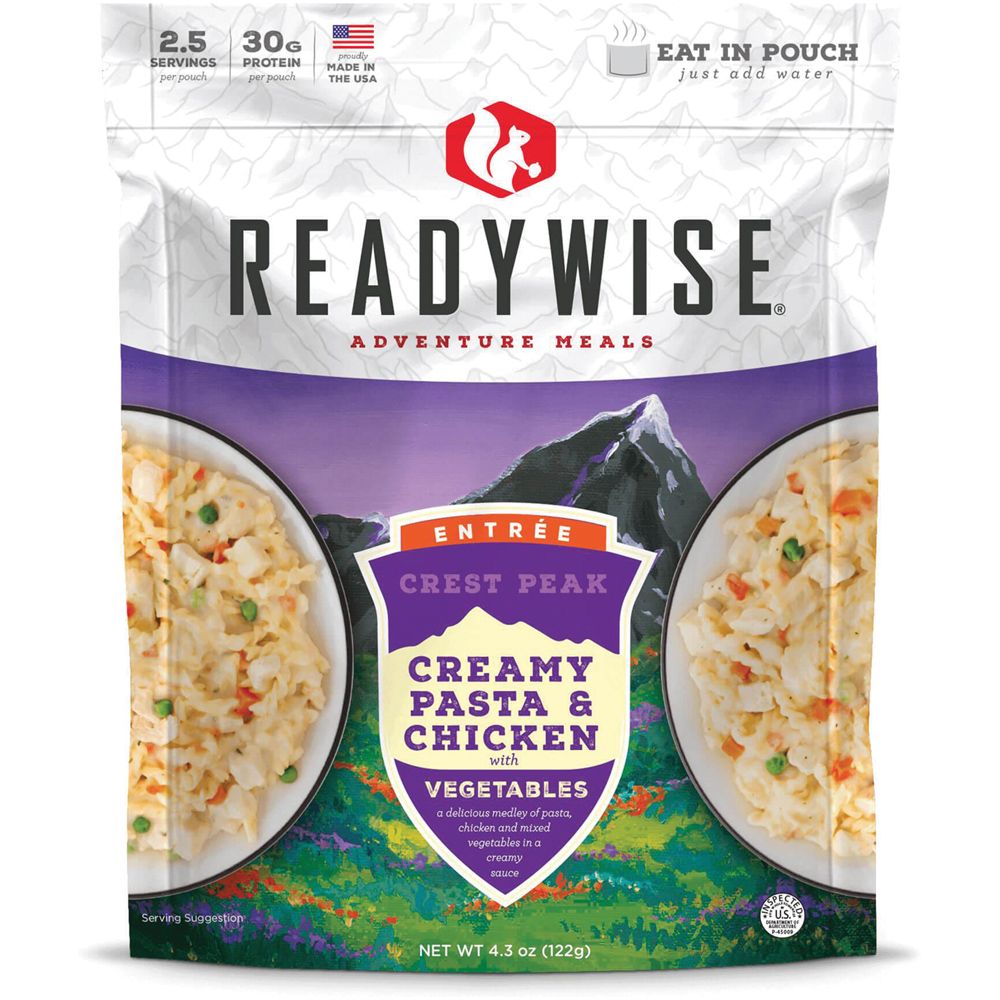 Crest Peak Chicken Pasta, made by Wise Foods -