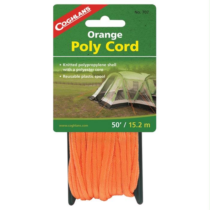Poly Cord Orange 50', made by Coghlans -