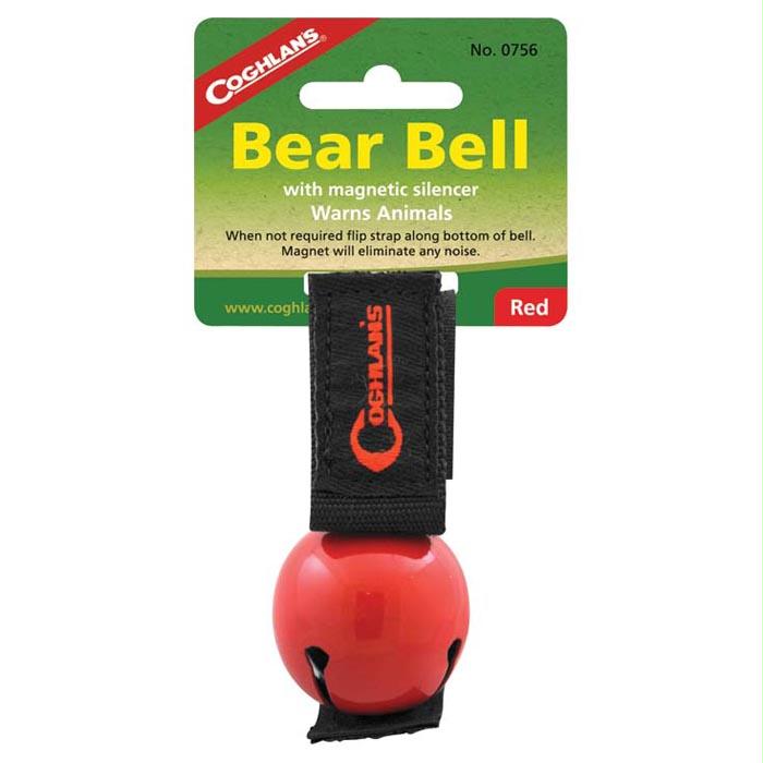 Magnetic Bear Bell Red, made by Coghlans -