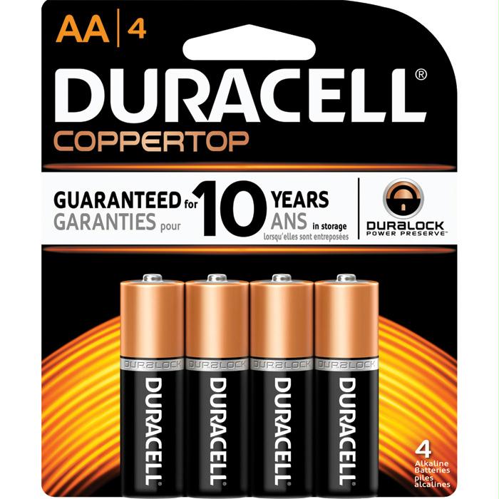 Duracell Cprt Aa 4Pk, made by Duracell -