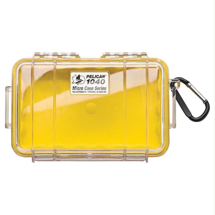 Micro Case 1040 Yellow/Clear, made by Pelican - 1040-027-100