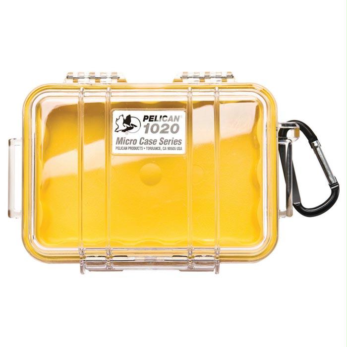 Micro Case 1020 Yellow/Clear, made by Pelican - 1020-027-100 Micro Case 1020 Yellow/Clear, made by Pelican - 1020-027-100