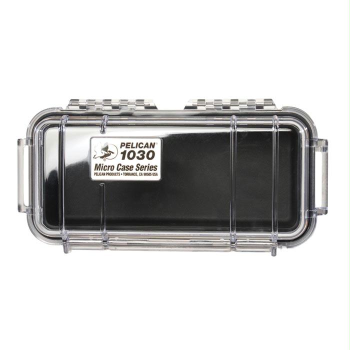 Micro Case 1030 Black/Clear, made by Pelican - 1030-025-100