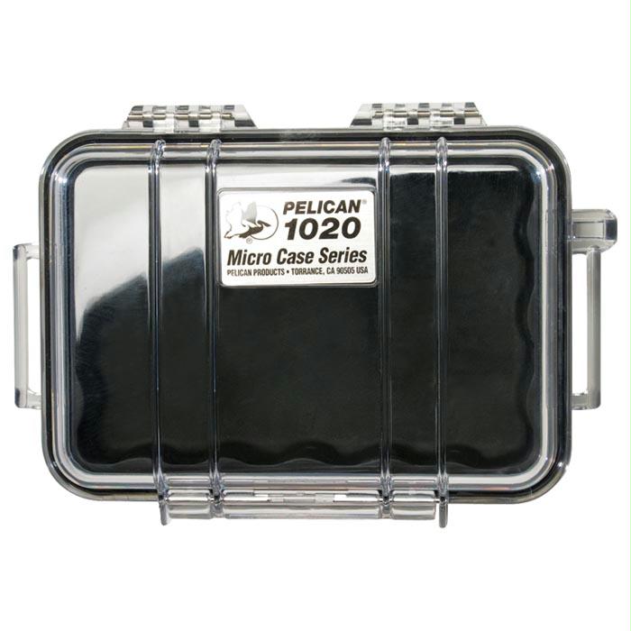 Micro Case 1020 Black/Clear, made by Pelican - 1020-025-100