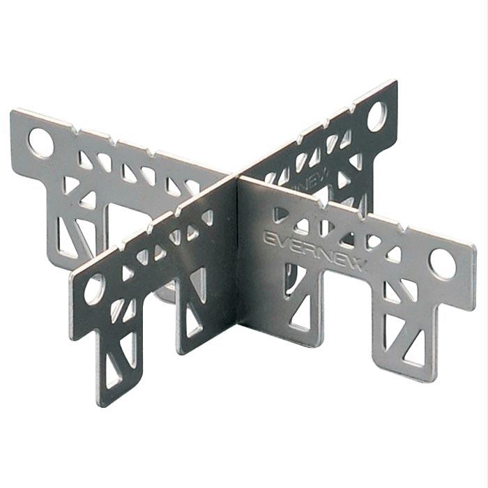 Ti Alcohol Stove Cross Stand, made by Evernew - Ti Alcohol Stove Cross Stand, made by Evernew -
