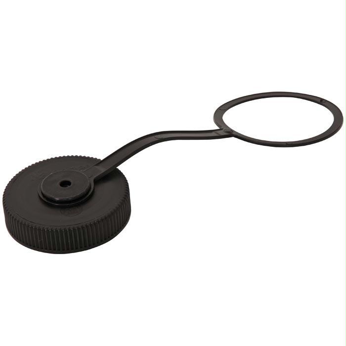 Lid Wm Loop-Top Black (Bulk), made by Nalgene -