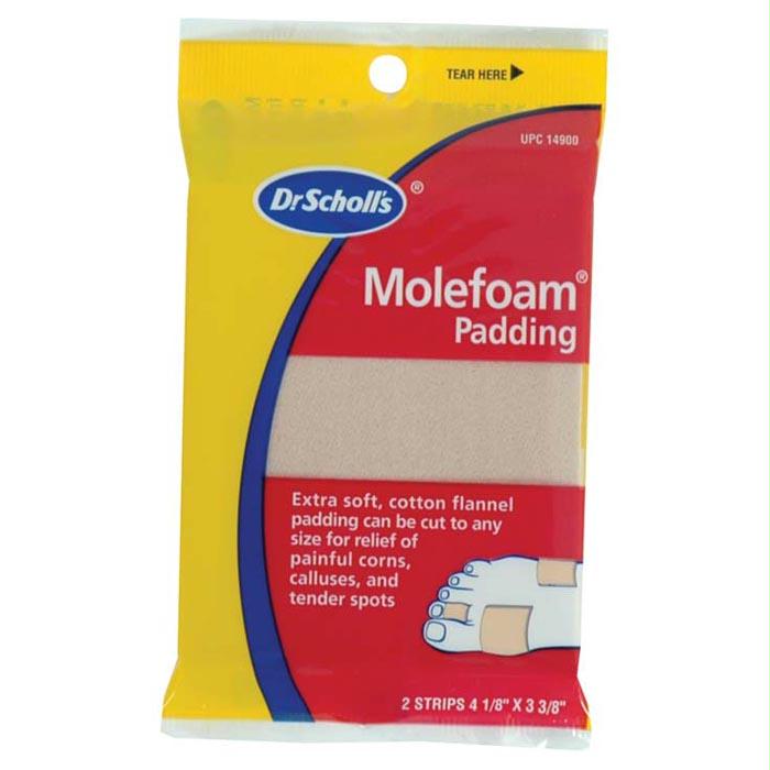 Molefoam 4 1/8" X 3 3/8 (2Pk, made by Dr. Scholls -