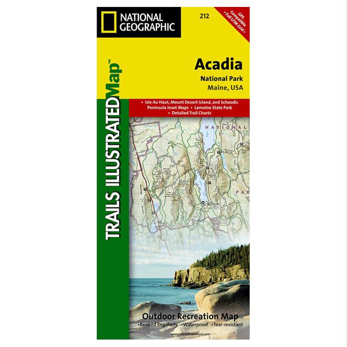 Acadia National Park Map #212, made by National Geographic - Acadia National Park Map #212, made by National Geographic -