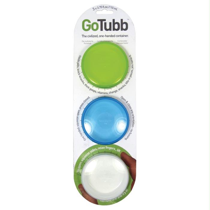Gotubb Md 3Pk Clear,Blue,Green, made by Humangear - Gotubb Md 3Pk Clear,Blue,Green, made by Humangear -