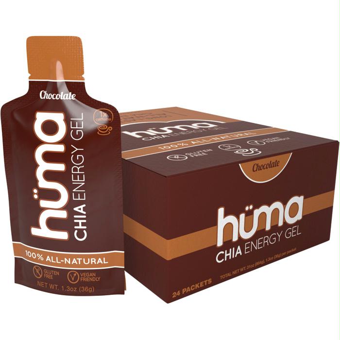 Huma Gel Chocolate W/Caffeine, made by Huma Gel -