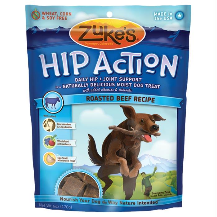 Hip Action Beef Treats 6 Oz, made by Zukes -