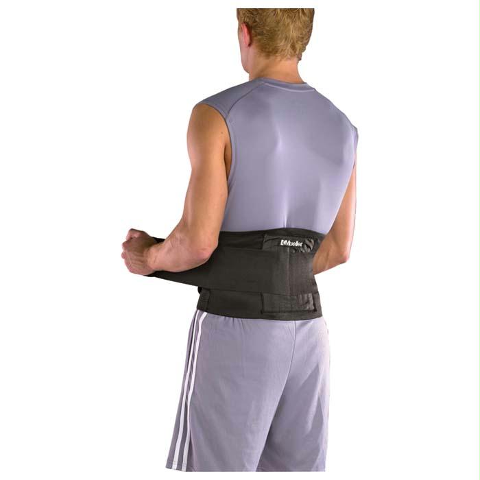 Adjustable Back Brace Black, made by Mueller -