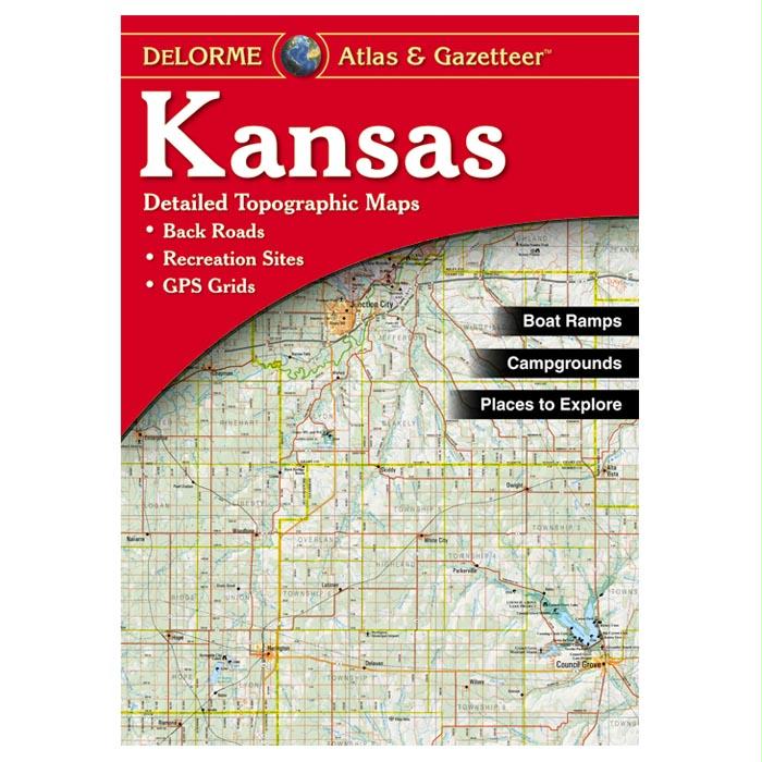 Kansas Atlas, made by Delorme -