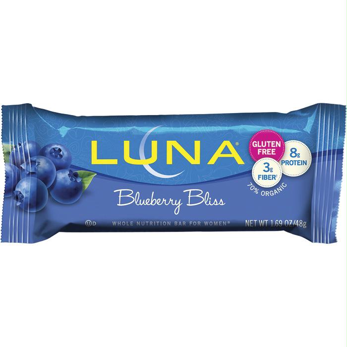Luna Blueberry Bliss Bar, made by Luna Bar -