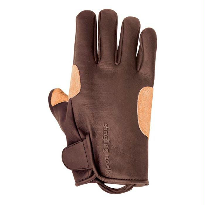 Grippy Leather Glove M-9, made by Singing Rock -