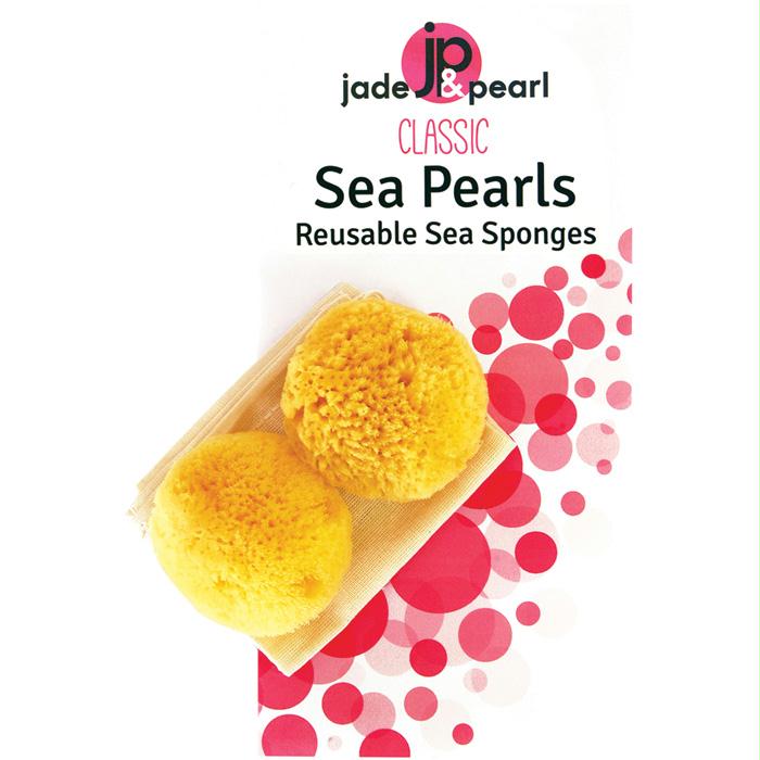 Sea Pearl Sponge Tampon Md 2Pk, made by Jade & Pearl -