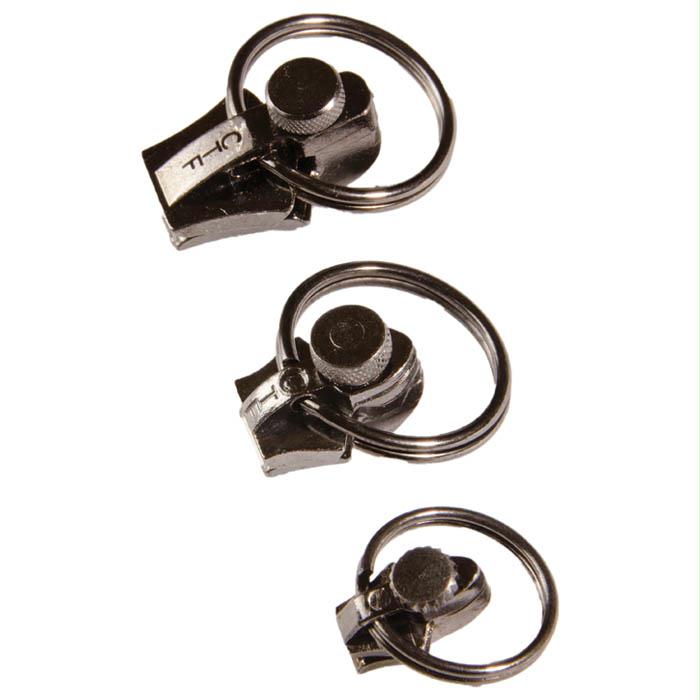 Fix N Zip 3 Pk Sm/Md/Lg Nickel, made by Fixnzip - Fix N Zip 3 Pk Sm/Md/Lg Nickel, made by Fixnzip -
