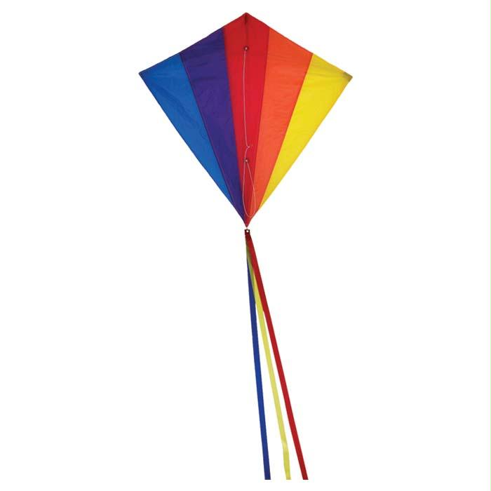 Diamond Kite 30" Rainbow, made by In The Breeze -
