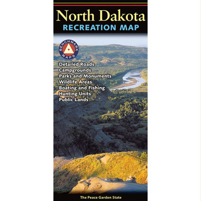 North Dakota Recreation Map, made by Benchmark -