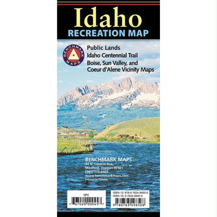 Idaho Recreation Map, made by Benchmark -